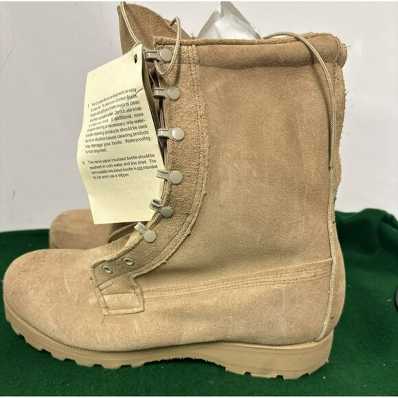 Belleville ICWT Brown Combat Safety Boots Desert VIBRAM sole Cold/Wet Sz 13.5 main image 6